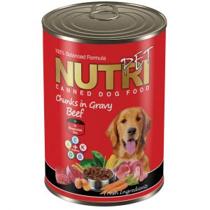 کنسرو سگ نوتری پت مدل Beef in Gravy مقدار 425 گرم | Nutri Pet Beef in Gravy Canned Dog food 425Gr