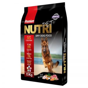 غذای خشک سگ نوتری پت مدل Premium 29 Percent PROBIOTICS وزن 15 کیلوگرم | nutri pet