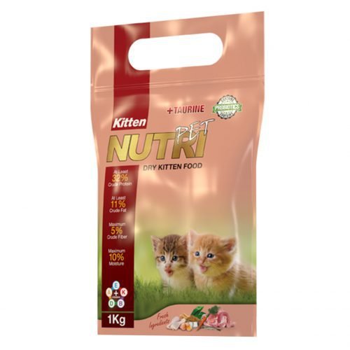 غذای خشک پروبیوتیک بچه گربه نوتری پت مدل Kitten مقدار 1 کیلوگرم
