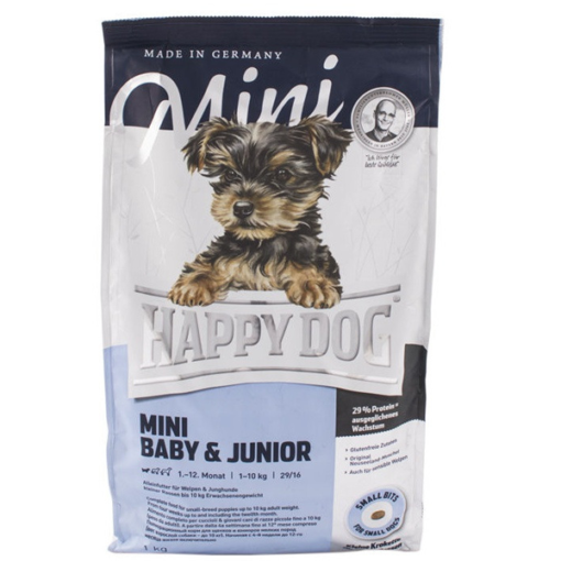 غذای خشک سگ هپی داگ مدل Baby & Junior وزن 1000 گرم