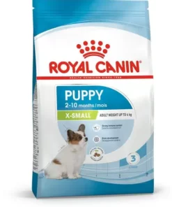 غذای خشک ایکس اسمال پاپی رویال کنین برای توله سگ نژاد کوچک وزن 1.5 کیلوگرم ا Royal Canin X-small puppy dog dry food