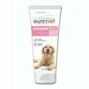 خمیر گلوکزامین سگ یوروپت Europet Dog Glucosamine وزن 100 گرم