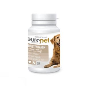 قرص مولتی ویتامین سگ یوروپت Europet Dog Multivitamin Tablet بسته 150 عددی
