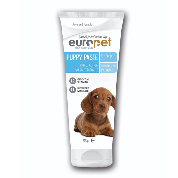 Ø®Ù…ÛŒØ± Ù…ÙˆÙ„ØªÛŒ ÙˆÛŒØªØ§Ù…ÛŒÙ† Ùˆ Ù…ÛŒÙ†Ø±Ø§Ù„ ØªÙˆÙ„Ù‡ Ø³Ú¯ ÛŒÙˆØ±ÙˆÙ¾Øª Europet Dog Puppy Paste ÙˆØ²Ù† 100 Ú¯Ø±Ù…
