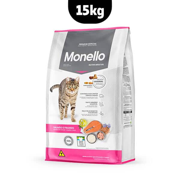 غذای خشک گربه بالغ مونلو مدل میکس _ ۱۵kg