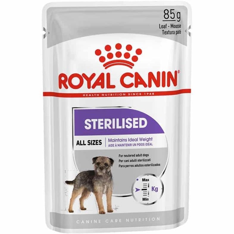 پوچ سگ بالغ عقیم شده رویال کنین 85 گرم ا Royal Canin Sterilised 85g